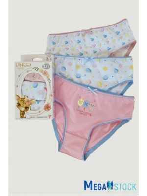 Unco Underwear трусы для девочек (упаковка, 3 шт.) оптом