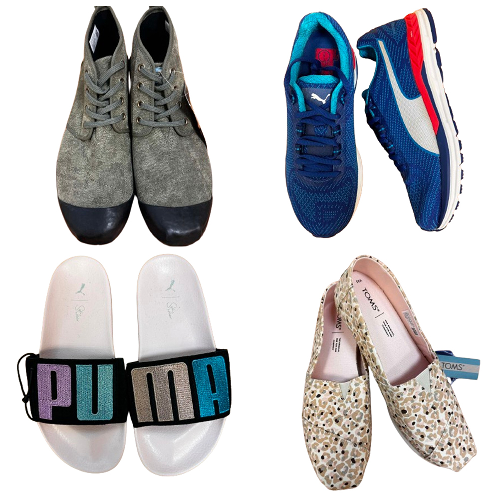 Mикс обуви TOMS, CLARKS, PUMA и BEN SHERMAN