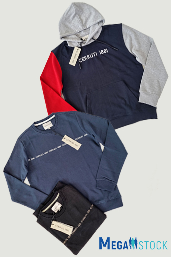 Cerruti 1881 мужские толстовки, сток оптом